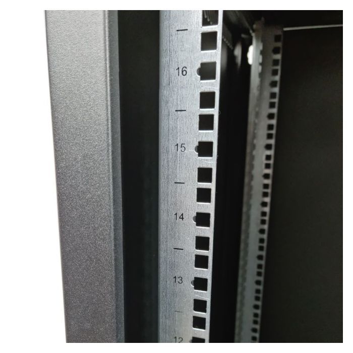 Шкаф настенный Eserver 18U 19" 600х600х907 (Ш*Г*В), сктекло, серая (ES-Е1860B) изображение 10
