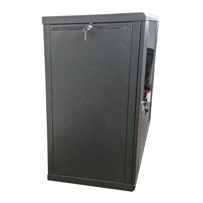 Шкаф настенный Eserver 18U 19" 600х600х907 (Ш*Г*В), сктекло, серая (ES-Е1860B) изображение 4