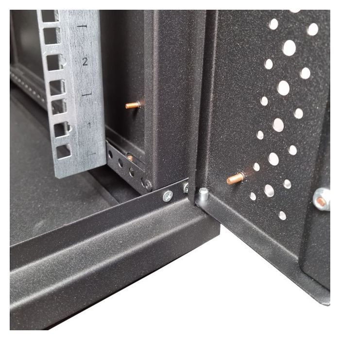 Шкаф настенный Eserver 18U 19" 600х600х907 (Ш*Г*В), сктекло, серая (ES-Е1860B) изображение 6