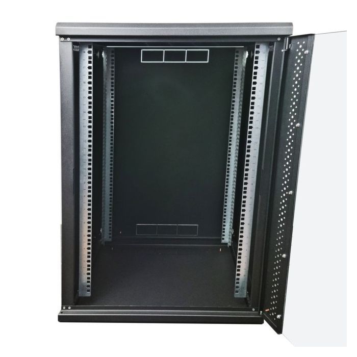 Шкаф настенный Eserver 18U 19" 600х600х907 (Ш*Г*В), сктекло, серая (ES-Е1860B) изображение 9