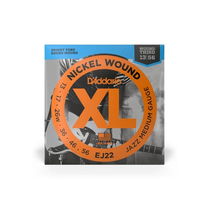 Струны для гитары D'Addario XL Nickel Wound Jazz Medium (13-56) (EJ22)