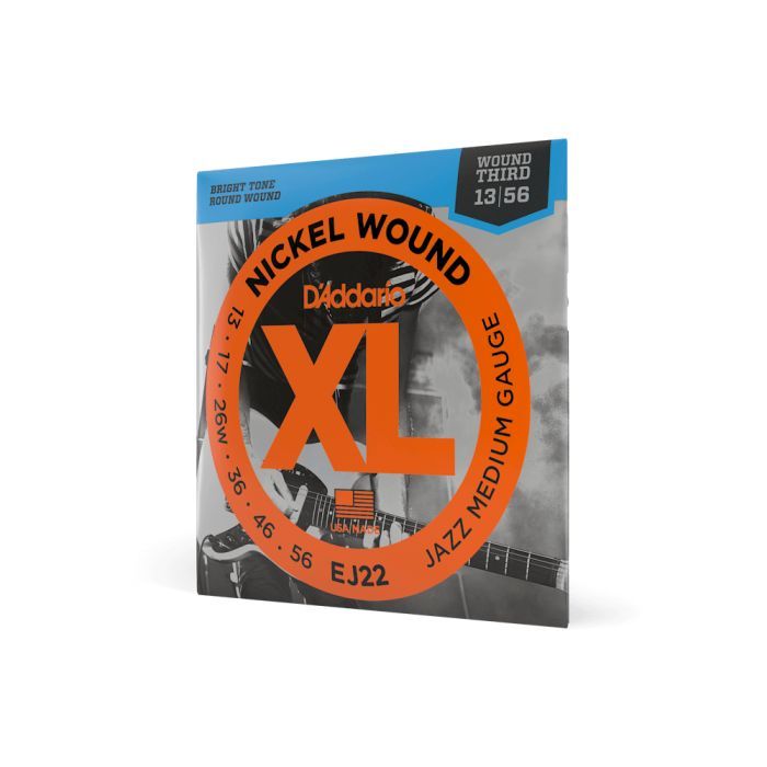 Струны для гитары D'Addario XL Nickel Wound Jazz Medium (13-56) (EJ22) изображение 2