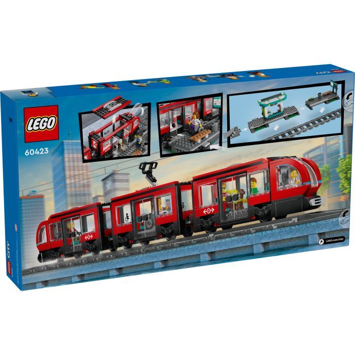 Конструктор LEGO City Трамвай и вокзал в центре города 811 деталей (60423) изображение 8