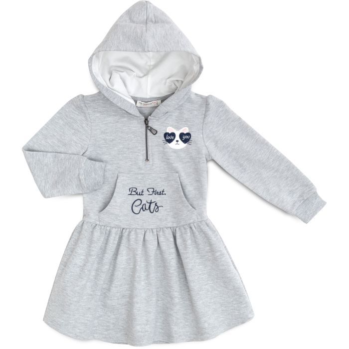 Плаття дитяче POP FASHION з капюшоном (6728-116G-gray)