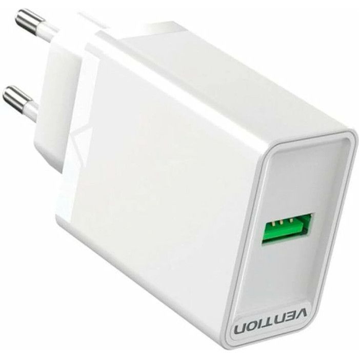 Зарядное устройство Vention 1xUSB 18W (USB-A) QC3.0 black (FABB0-EU)