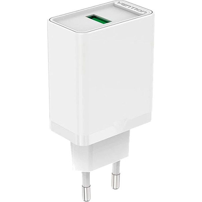 Зарядное устройство Vention 1xUSB 18W (USB-A) QC3.0 black (FABB0-EU) изображение 2