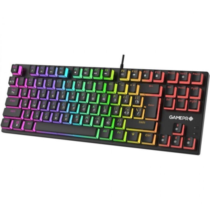 Клавіатура GamePro MK80B RGB Blue Switch USB Black (MK80B) зображення 3