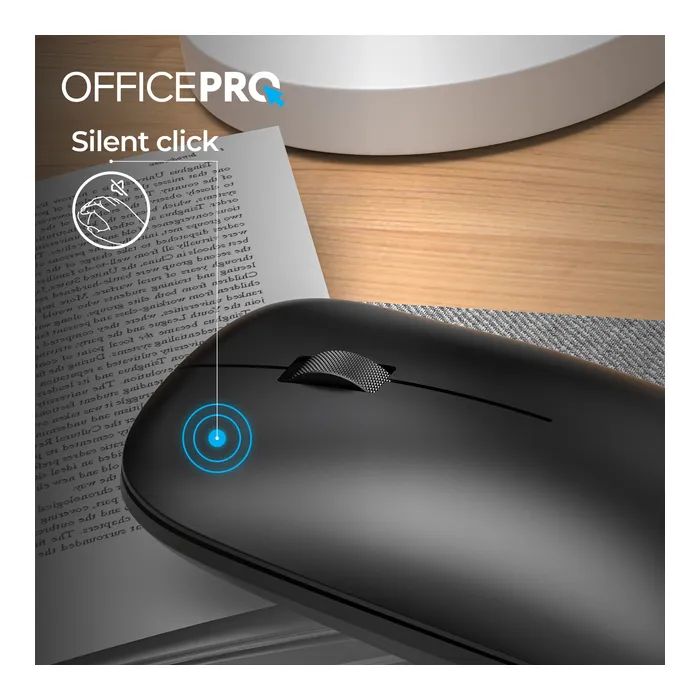 Мышка OfficePro M225S Silent Click Wireless Silver (M225S) изображение 10