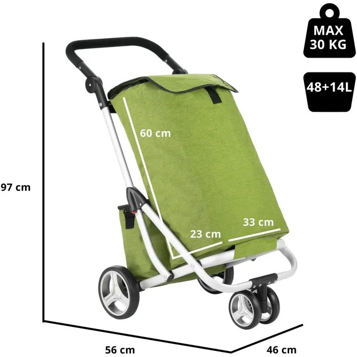 Сумка-візок ShoppingCruiser 3 Wheels Green (650071) (930792) зображення 3
