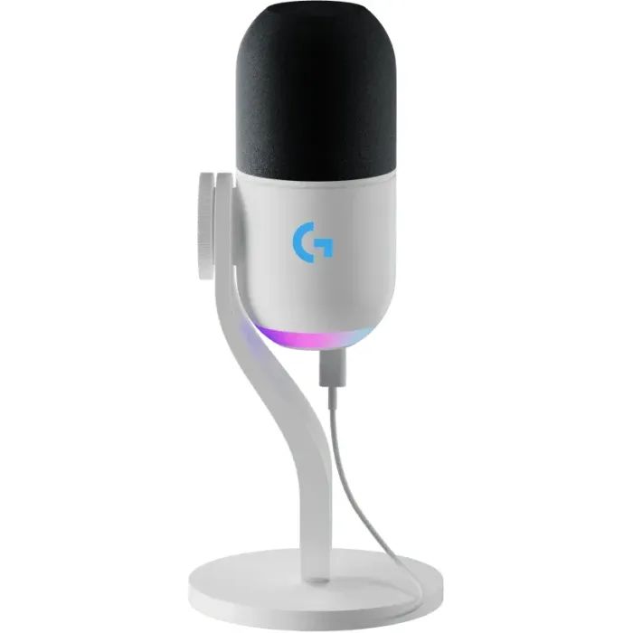 Микрофон Logitech Yeti GX Dynamic RGB Gaming Mic with Lightsync Off-White (988-000576) изображение 3