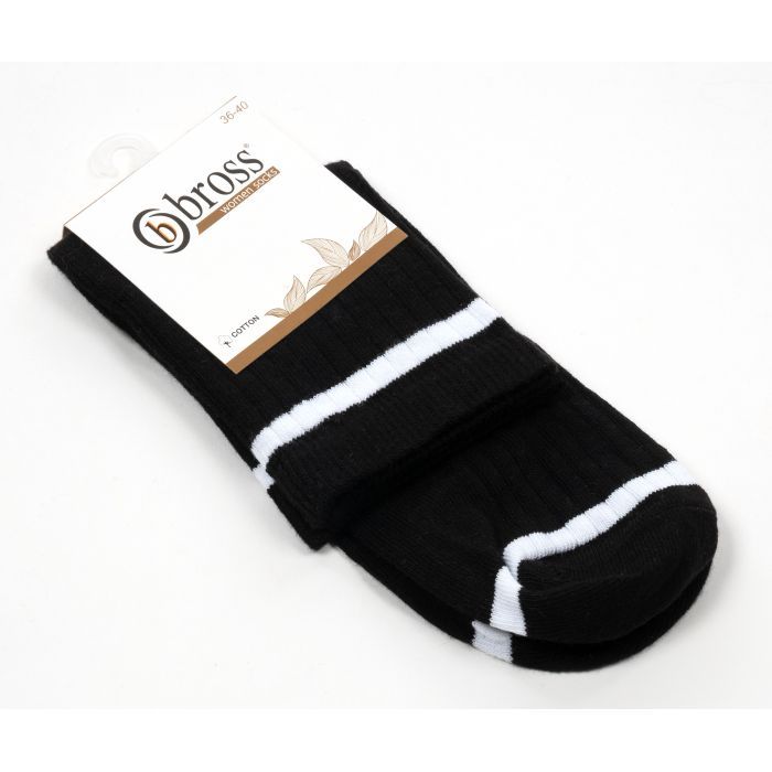 Носки детские Bross в рубчик (22721-13-black) изображение 2