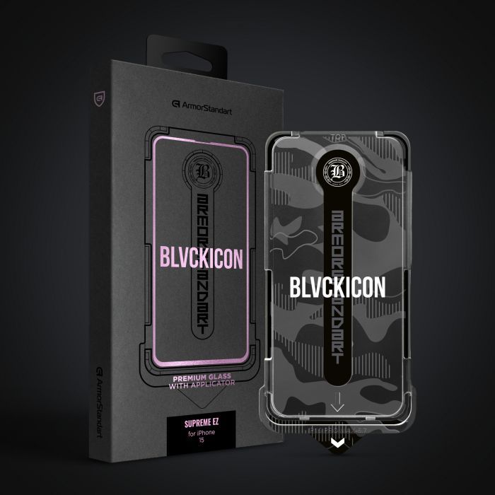 Скло захисне Armorstandart Black Icon Supreme EZ iPhone 15 (ARM79261) зображення 2
