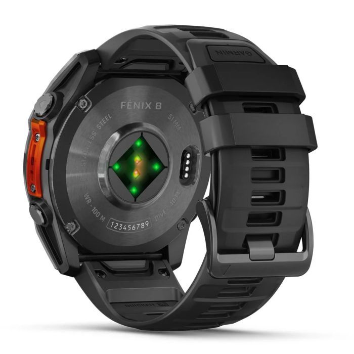 Смарт-часы Garmin fenix 8 51mm, AMOLED, Glass/SS, SlateGray Steel/Black,BlkBnd, GPS (010-02905-00) изображение 6