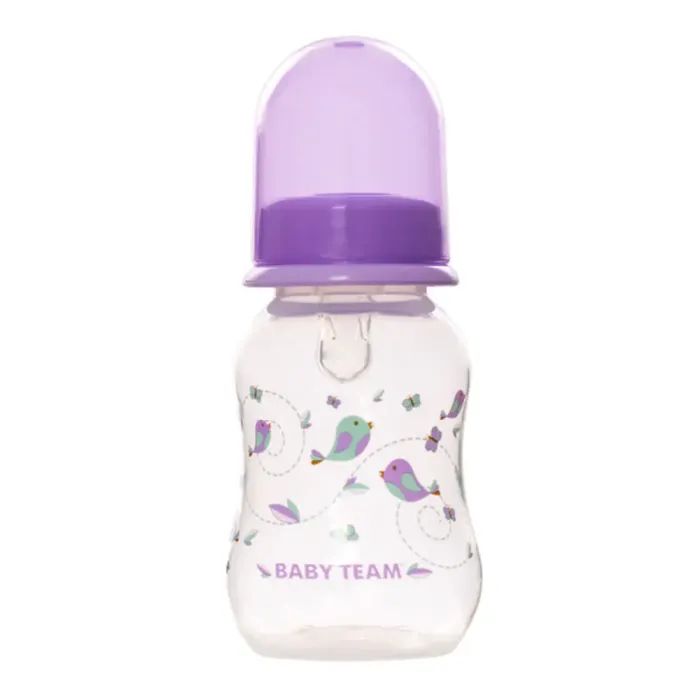 Бутылочка для кормления Baby Team С силиконовой соской 125 мл (4824428011112) изображение 2