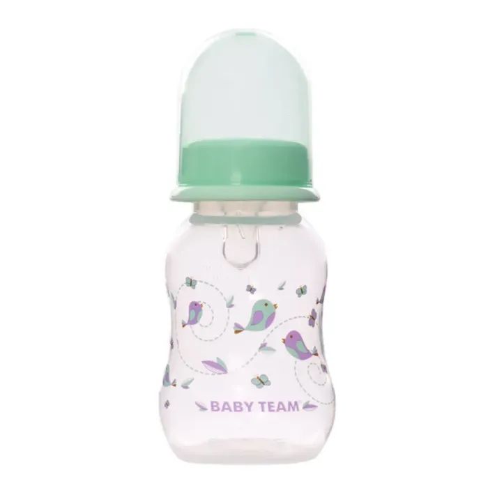 Бутылочка для кормления Baby Team С силиконовой соской 125 мл (4824428011112) изображение 3