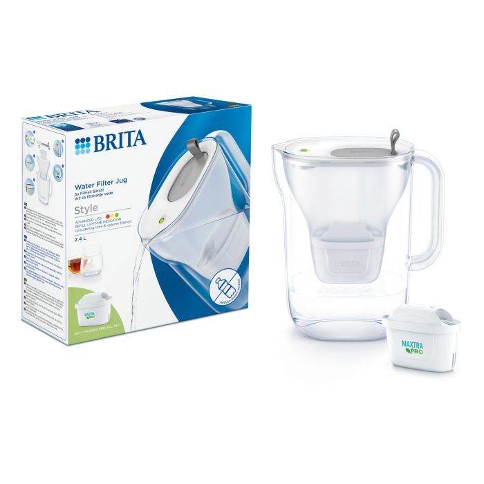 Фільтр-глечик Brita Style LED MXPro 2.4л (1.4л очищеної води) з фільтр-картриджем, зелений (1052809) зображення 8