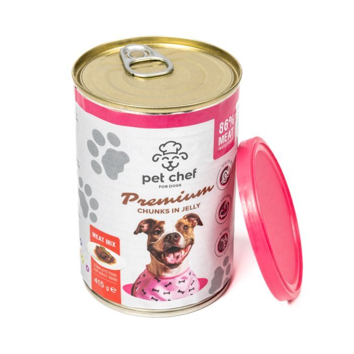 Вологий корм для собак Pet Chef М'ясний мікс 800 г (4820255193649) зображення 3