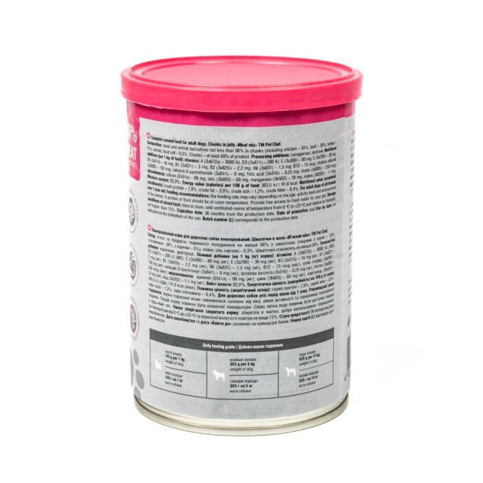 Вологий корм для собак Pet Chef М'ясний мікс 800 г (4820255193649) зображення 6