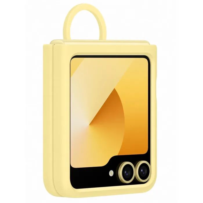 Чехол для мобильного телефона Samsung Silicone Cover with Ring Samsung Galaxy Flip 6 Yellow (EF-PF741TYEGUA) изображение 5