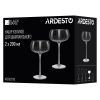 Набор бокалов Ardesto Black Mars Orion 200мл, 2шт, скло, прозоро-cірий (AR2620TG) изображение 4