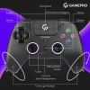 Геймпад GamePro GPS13B BT 5.3/USB/PC/iOS/Android/PS3/PS4 RGB Black (GPS13B) изображение 11