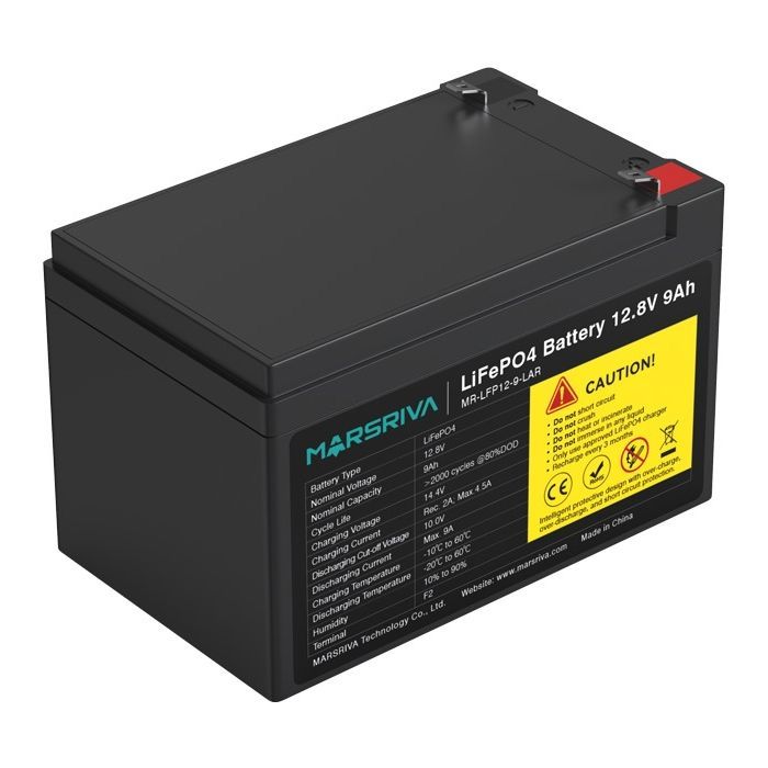 Батарея LiFePo4 Marsriva 12.8V 9Ah (MR-LFP12-9-LAR) зображення 4