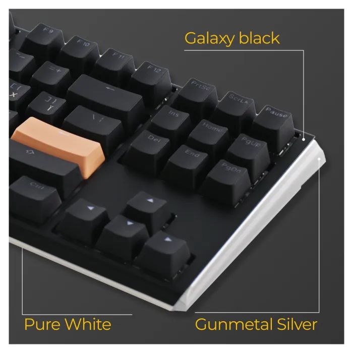 Клавиатура Ducky One 3 TKL Cherry MX Speed Silver RGB UA USB Black (DKON2187ST-PUAPXCLAWSC1) изображение 10