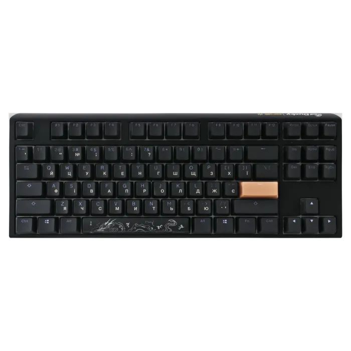 Клавиатура Ducky One 3 TKL Cherry MX Speed Silver RGB UA USB Black (DKON2187ST-PUAPXCLAWSC1) изображение 2
