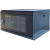 Шкаф настенный GEAR 6U 19'' 600x600x300 мм, + полка 19", black (GWMSN-6U-600-600)