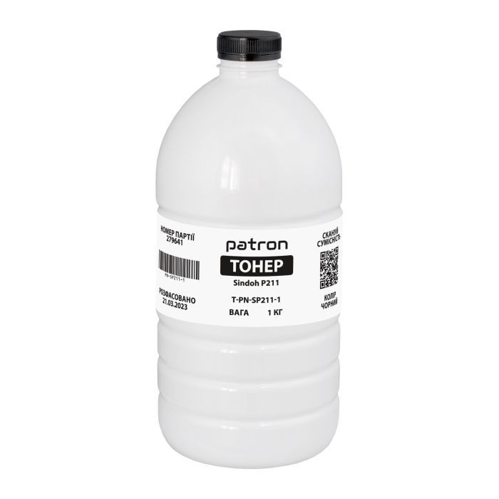 Тонер Pantum/Sindoh P211, 1 кг Patron (PN-SP211-1)