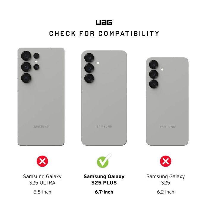 Чехол для мобильного телефона UAG Samsung Galaxy S25+ Pathfinder Clear with Magnet Ash (214484113131) изображение 7