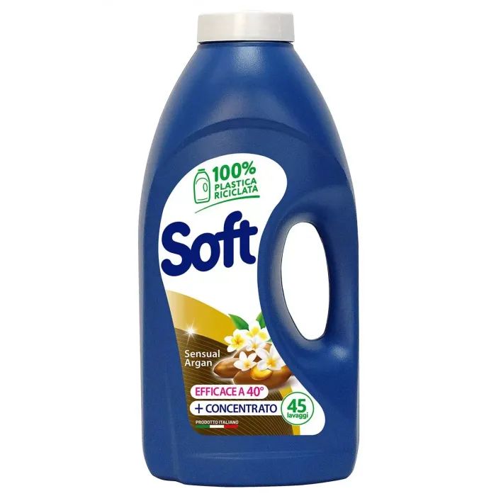 Гель для прання Soft Sensual Argan На основі натурального мила 2.25 л (8003640020263)