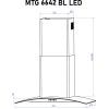 Витяжка кухонна Minola MTG 6642 BL LED зображення 12
