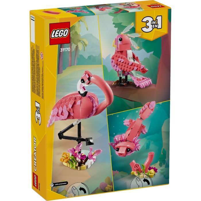 Конструктор LEGO Creator Дикі тварини: рожевий фламінго (31170) зображення 8