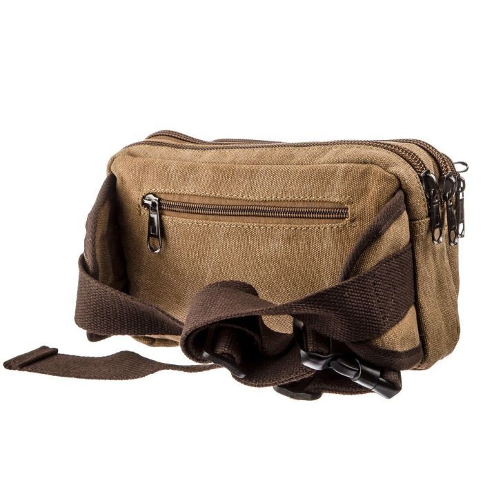 Сумка Vintage Бананка текстильная на пояс Синяя (20158) изображение 2