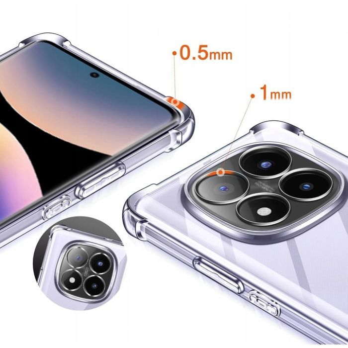 Чехол для мобильного телефона BeCover Anti-Shock Xiaomi Redmi Note 14 Pro 4G Clear (713036) изображение 4