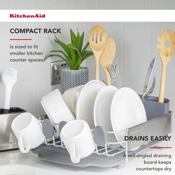 Сушилка для посуды KitchenAid Sinkware 41 x 33 x 17 см сірий (KEG895BXCGA) изображение 6
