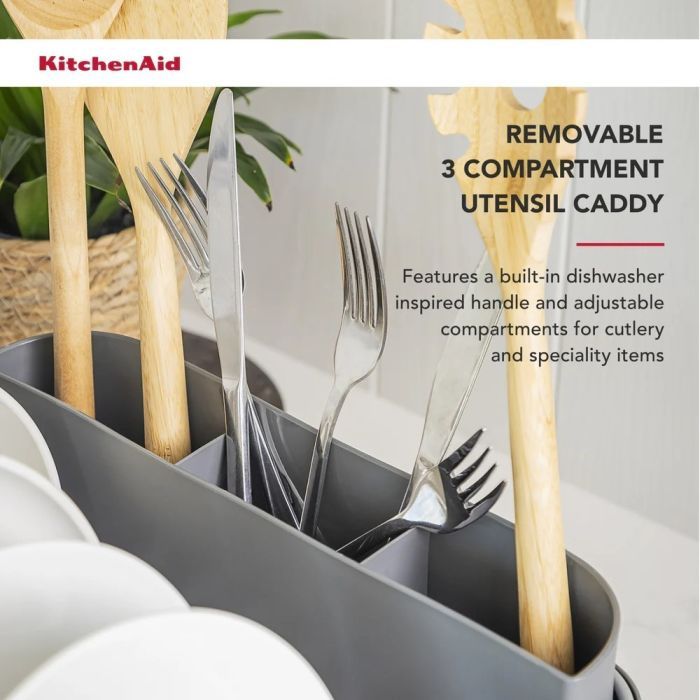 Сушилка для посуды KitchenAid Sinkware 41 x 33 x 17 см сірий (KEG895BXCGA) изображение 7