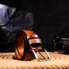 Ремень Grande Pelle В стиле милитари из натуральной кожи (21478) изображение 8
