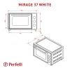 Электропечь Perfelli MIRAGE 37 WHITE изображение 12