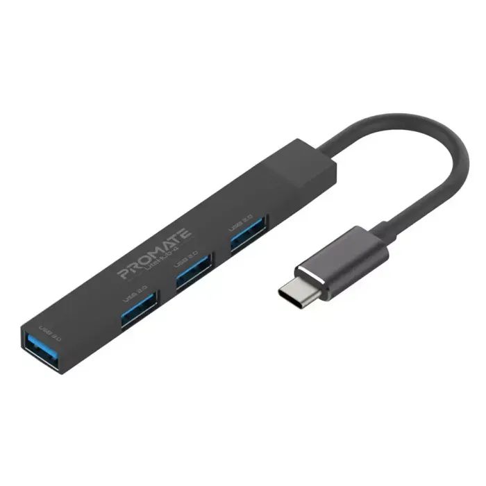 Концентратор Promate USB Hub 4 ports litehub-4.black (litehub-4.black)