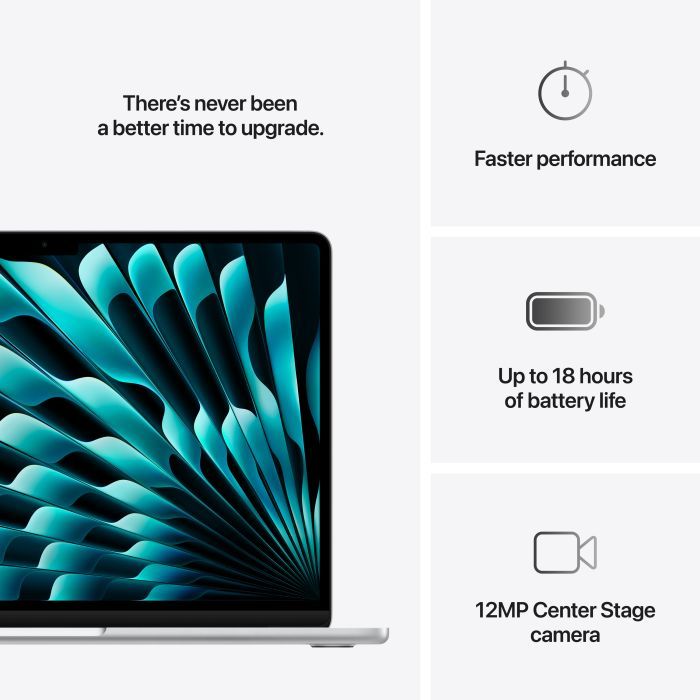 Ноутбук Apple MacBook Air 13 M4 A3240 Silver (MC654UA/A) изображение 8