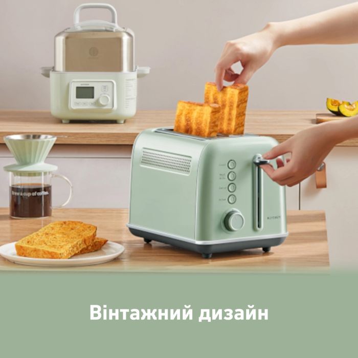 Тостер Buydeem DT620E Cozy Greenish (DT620E-CG/EU) изображение 8
