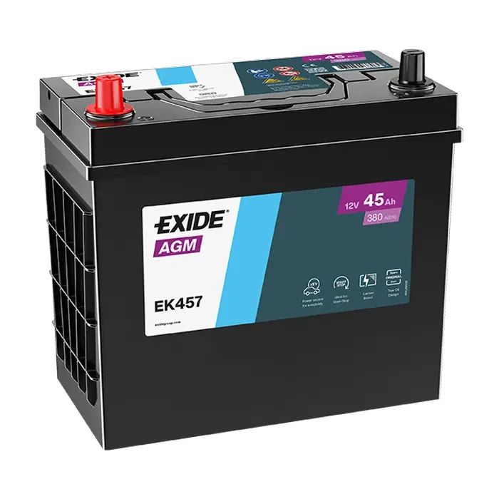 Аккумулятор автомобильный EXIDE START-STOP AGM 45Ah ASIA (+/-) ТК (380EN) (EK457)