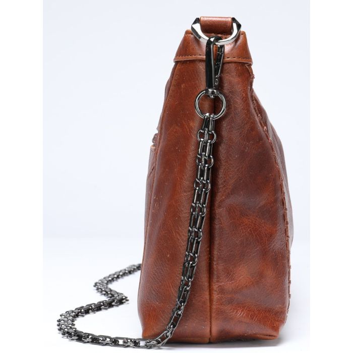 Сумка Vintage Кожаная Коричневая (20052) изображение 3