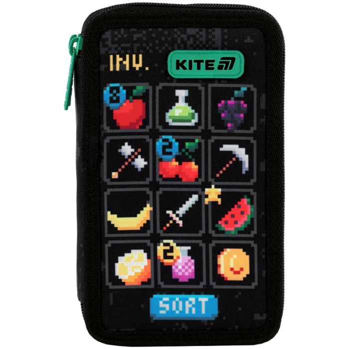 Пенал Kite 623 Pixel Game, , 2 відділення (K25-623-2) изображение 3