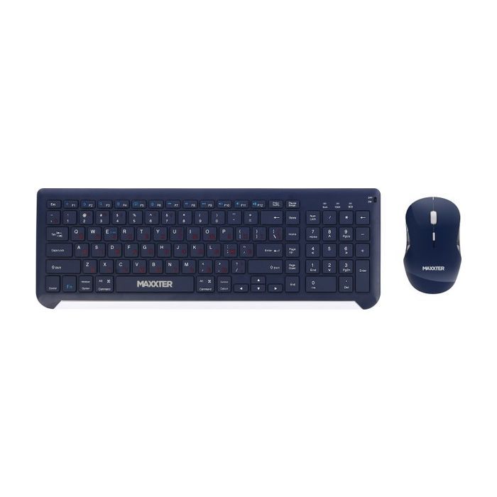 Комплект Maxxter KMS-WCM-01BL-UA Wireless UA Blue (KMS-WCM-01BL-UA)