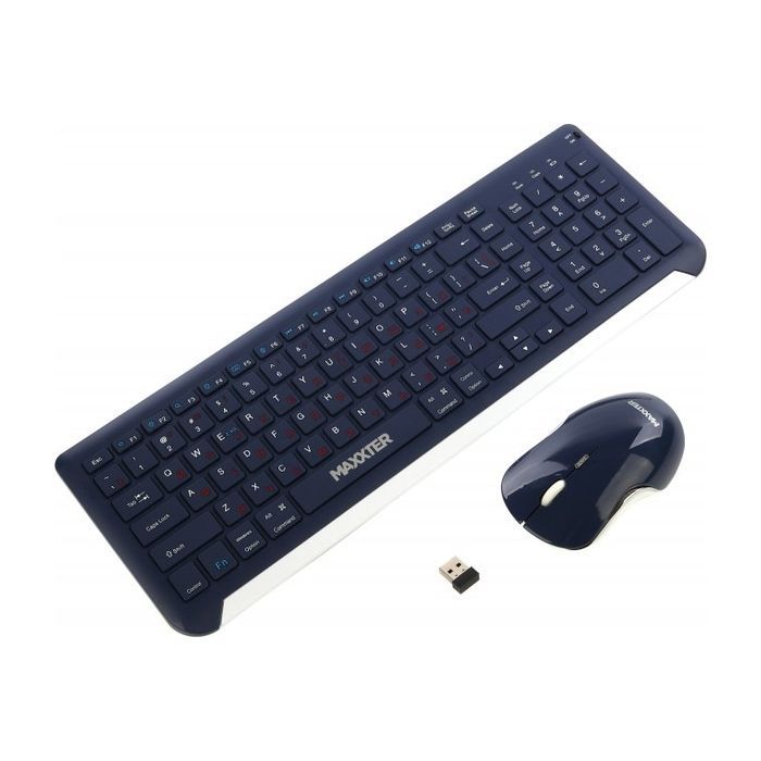 Комплект Maxxter KMS-WCM-01BL-UA Wireless UA Blue (KMS-WCM-01BL-UA) изображение 2