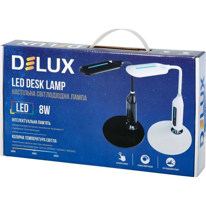 Настільна лампа Delux TF-510_8 Вт LED 3000K-4000K-6000K (90018128) зображення 3