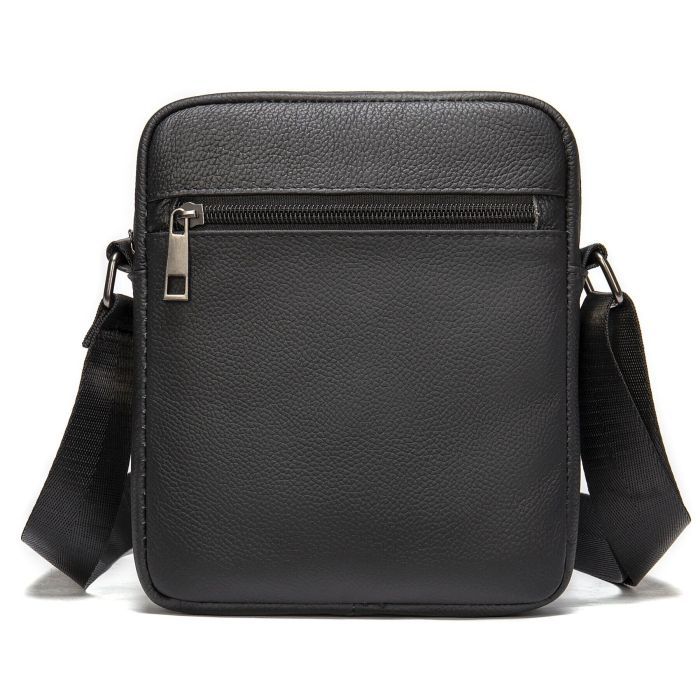 Сумка Vintage Кожаная Черная (14994) изображение 10